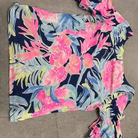 Lilly pulitzer large flutter sleeve casual t shirt - Picture 6 of 6